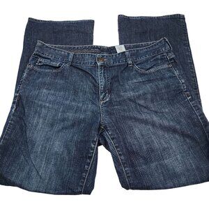 Eddie Bauer Classic Wide Leg dark wash Jeans Womens size 16R